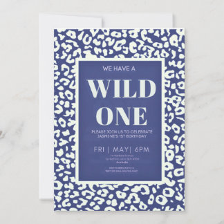 Invitation Anniversaire Premier Safari Wild One