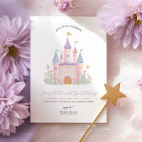 Anniversaire Princesse Élégant Château Enchanté Fi