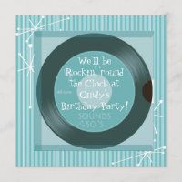 Anniversaire rétro des années 1950