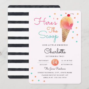 Invitation anniversaire rose pour enfants fête de