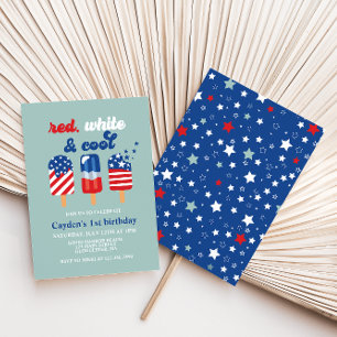 Invitation Anniversaire Rouge Blanc Bleu du 14 juillet