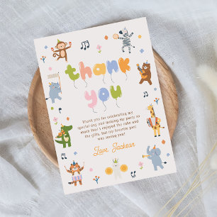 Invitation Anniversaire Safari Animaux de Fête
