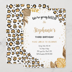 Invitation anniversaire Safari modifiable