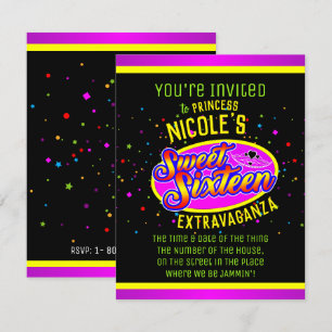 Invitation Anniversaire seize ans