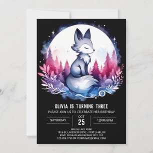 Invitation Anniversaire simple du petit loup