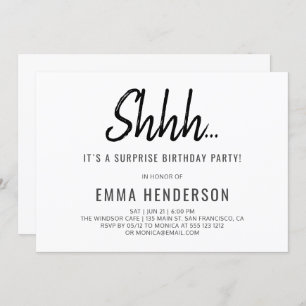 Invitation Anniversaire simple et moderne