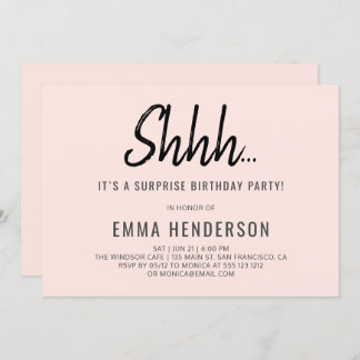 Invitation Anniversaire simple et moderne