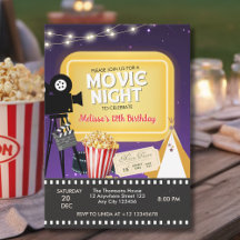 Anniversaire Soirée Cinéma Popcorn dans le Jardin
