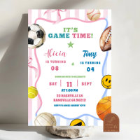 Anniversaire sportif de frère et soeur garçon et f