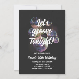 Invitation Anniversaire super Retro