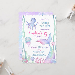 Invitation anniversaire sur le thème nautique.