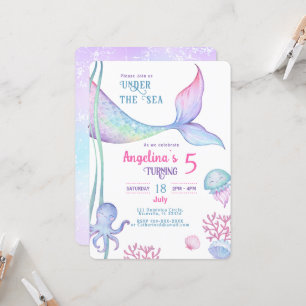 Invitation anniversaire sur le thème nautique.