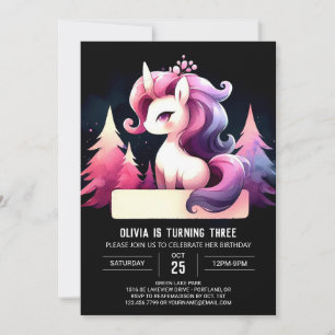 Invitation Anniversaire Sweet Horse