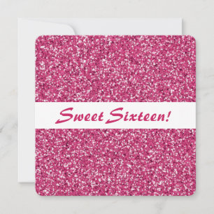 Invitation Anniversaire Sweet Sixteen Motif Paille