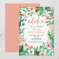 Anniversaire Tropical Sweet 16 Aloha Luau