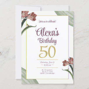 Invitation Anniversaire vert