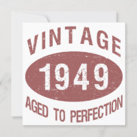Anniversaire Vintage 1949