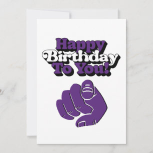 Invitation Anniversaire Violet Joyeux Anniversaire