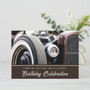 Invitation Anniversaire Voiture Classy