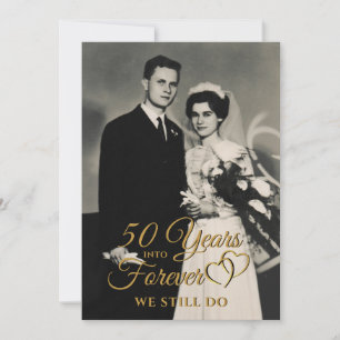 Invitation Anniversaire Vow Renouvellement ANNÉES EN FOREVER