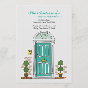 Invitation Annonce de déménagement de porte d'entrée