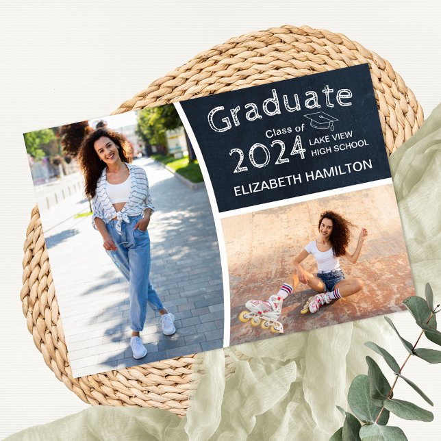 Invitation Annonce de diplôme de lycée sur tableau (Créateur téléchargé)