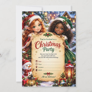Invitation Annonce de fête de Noël – Célébration festive