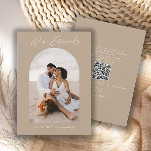 Invitation Annonce de fiançailles de mariage avec code QR de