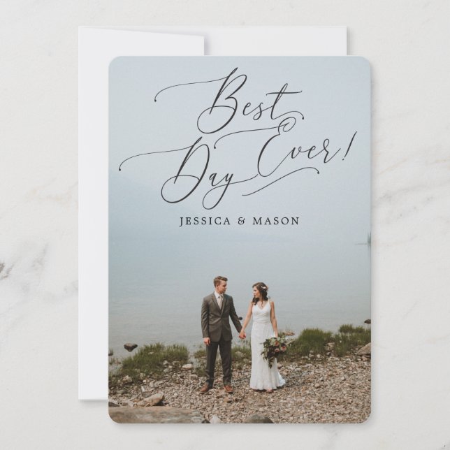 Invitation Annonce de fiançailles pour le plus beau jour de m (Devant)