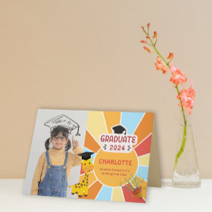 Invitation Annonce de fin d'année de la maternelle Sunray Kid