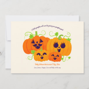 Invitation Annonce de grossesse de la famille Pumpkin