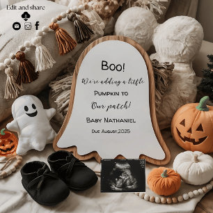 Invitation Annonce de grossesse mignonne sur le thème d'Hallo