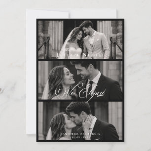 Invitation Annonce de mariage classique Nous nous sommes enfu