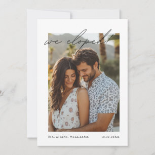 Invitation Annonce de mariage discret moderne   "Nous nous so