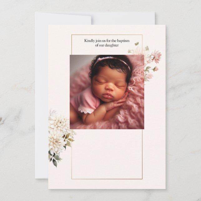 Invitation Annonce de naissance (Devant)