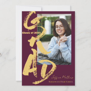 Invitation Annonce de photo de remise de diplôme de la promot