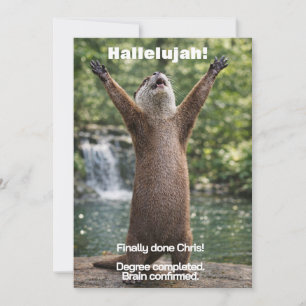 Invitation 🎓 Annonce de remise de diplôme de la loutre imper