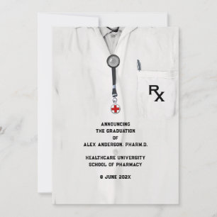 Invitation Annonce de remise de diplôme de pharmacie