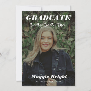 Invitation Annonce de remise de diplômes moderne 2023  Journé