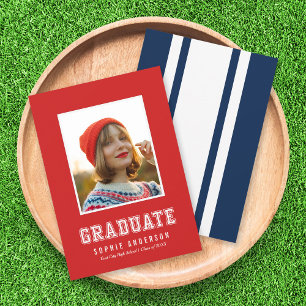 Invitation Annonce de remise des diplômes avec photo de class