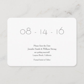 Invitation Annonce de réservation de date