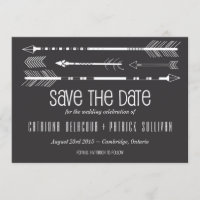 Annonce de sauvegarde de date de flèches tribales