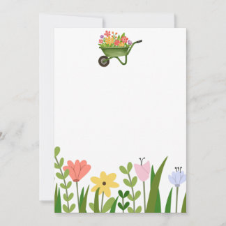 Invitation Annonce Fleurie de Garden Party