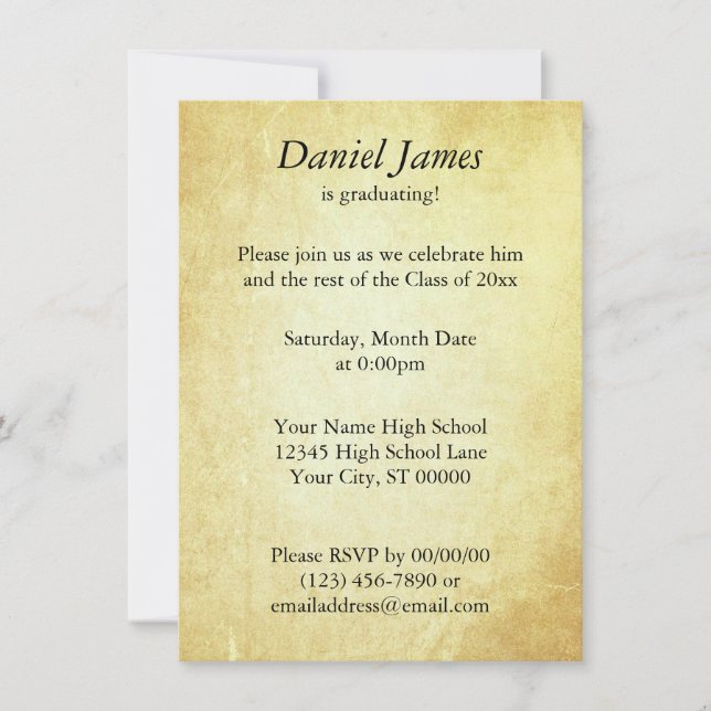 Invitation Annonce papier document (Devant)