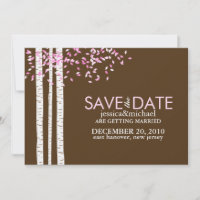 Annonces d'arbre de bouleau pour réserver la date