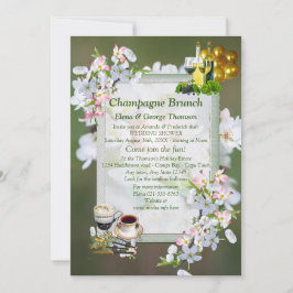 Invitation Annonces de Brunch Cherry Blossom