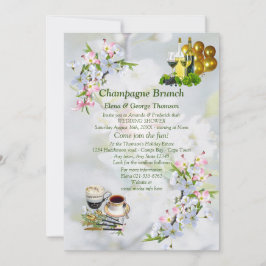 Invitation Annonces de Brunch Cherry Blossom