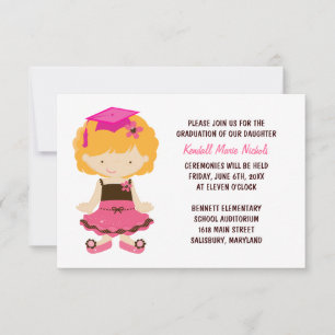 Invitation Annonces de diplômés de l'école primaire