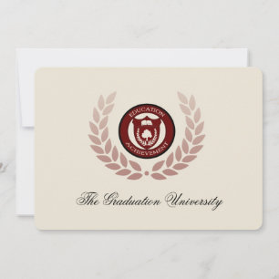 Invitation Annonces de diplômes universitaires élégants perso