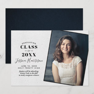 Invitation Annonces De Graduation Photo Simply Chic